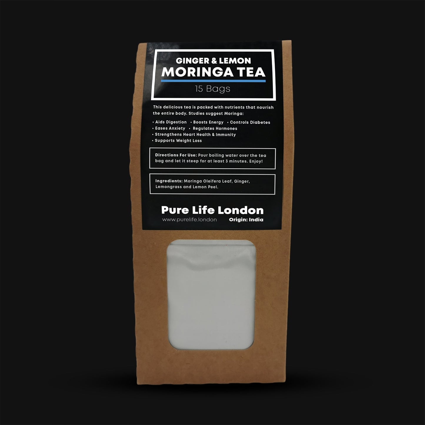 Moringa Tea – Ginger & Lemon (15 Bags)