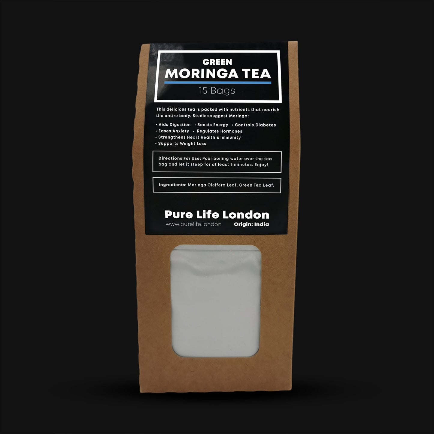 Moringa Tea – Green Tea (15 Bags)