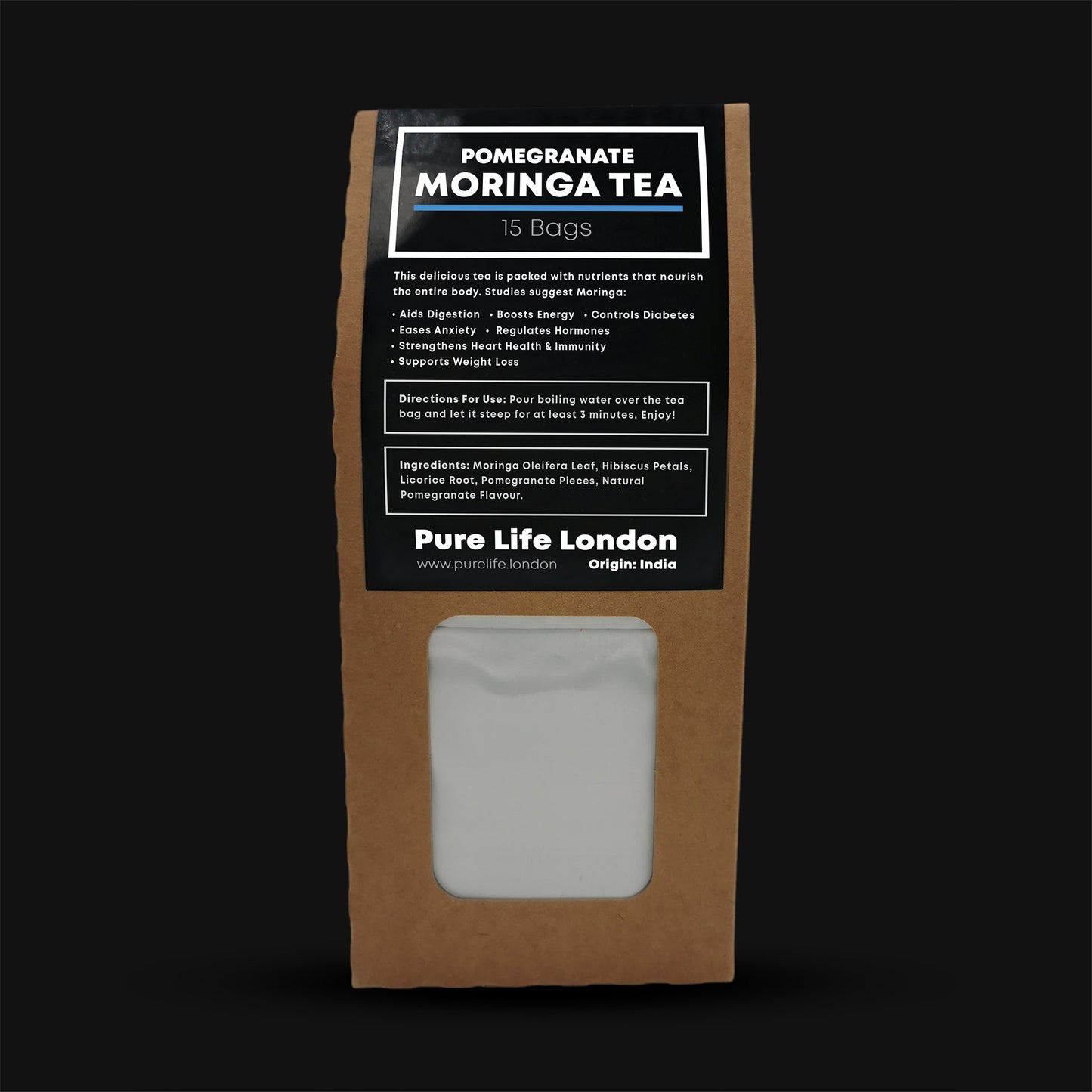 Moringa Tea – Pomegranate (15 Bags)